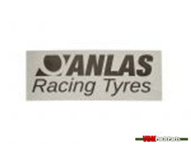 Sticker grijs 100mm x 38mm Anlas Racing Tyres