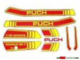 Sticker set red / yellow Puch Magnum MKll