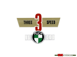 Transfer sticker achterspatbord Three speed Puch VS50D