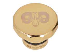 Fuel Cap Sqaure 30mm 66Heroes Gold Top-Qaulity! Puch Maxi