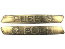 Tank Sticker Set Gold Color RealMetal Puch Maxi