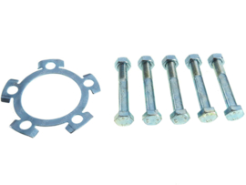 Bolt set with locking plate rear sprocket Puch MV/MS/VS/Etc