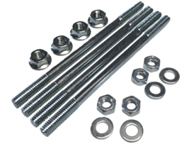 Cylinder stud mounting set complete M6 (Collar nuts)