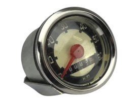 Kilometerteller set VDO Replica Zwart - Wit 60Km/h - 48mm Puch Maxi