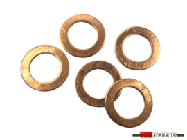 Copper ring 5x10mm 1.0mm thickness