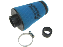 Schuimfilter Recht 20mm - 28mm Blauw Power One Universeel