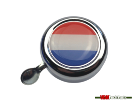 Bel Nederland chroom dome sticker