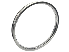 Rim Spoke wheel 17 Inch 1.20 Aluminium Anodised Silver Puch Maxi