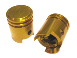 Valve Caps set Piston (Gold)