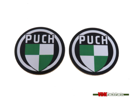 Untersetzer Satz mit Puch Logo 2 Stück (95mm)