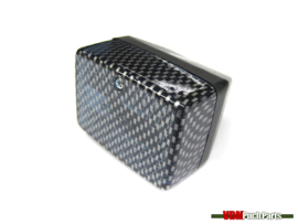 Taillight small black/carbon glass Puch Maxi