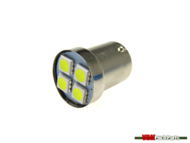 Light bulb 12 Volt BA15s LED 4 SMD (White)