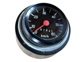 Kilometerteller met Steun Zwart 60km/h Origineel! Puch Maxi