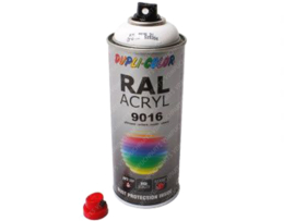 Spray Paint Dupli Color Traffic White RAL 9016 400ML
