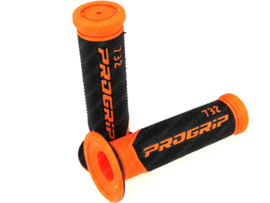 Handle grips set 22mm - 24mm 125mm Black / Orange Pro Grip 732 - Gel Touch Universal