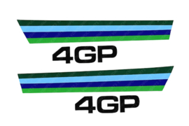 Aufkleber Satz Seitelteil 2-Stück Puch Monza Grand Prix 4GP