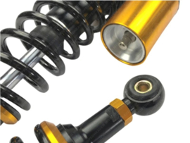 Shock absorber set Sport Adjustable Black - Gold 360mm Universal / Puch Maxi