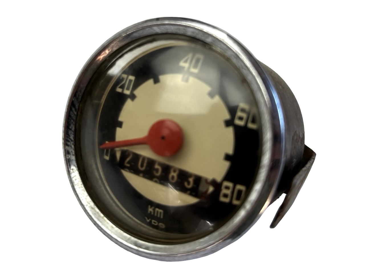 Kilometerteller 48mm - 80km/h Origineel VDO