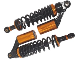 Shock absorber set Sport Adjustable Black - Copper 320mm Universal / Puch Maxi