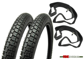 19 inch 2.50 Deestone D776 Tyre set Puch MV/VS/Co