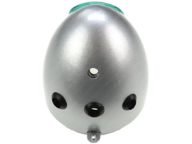 Eierlampe Scheinwerfer Gehause Silbergrau (Mittige Befestigung)