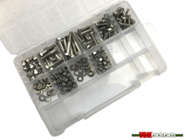 Assortiment bolts/nuts/rings hexagon M6 Stainless steel 150-Pieces