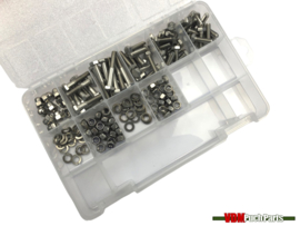 Assortiment bouten/moeren/ringen zeskant M6 RVS 150-Delig