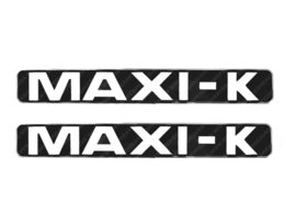 Aufkleber Satz Seitenverkleidung 172mm x 23mm Weiß - Schwarz 2-Stück Puch Maxi K