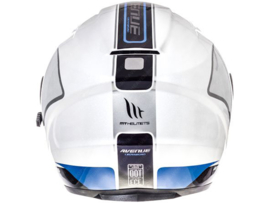Helm Jet MT Avenue Crossroad Weiß / Blau