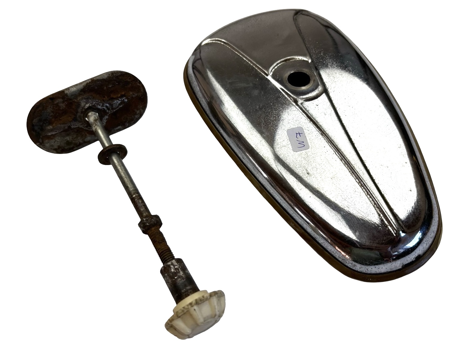 Gereedschapsdeksel set Tank Chroom Tomos / Puch MV / MS / VS / DS / Etc