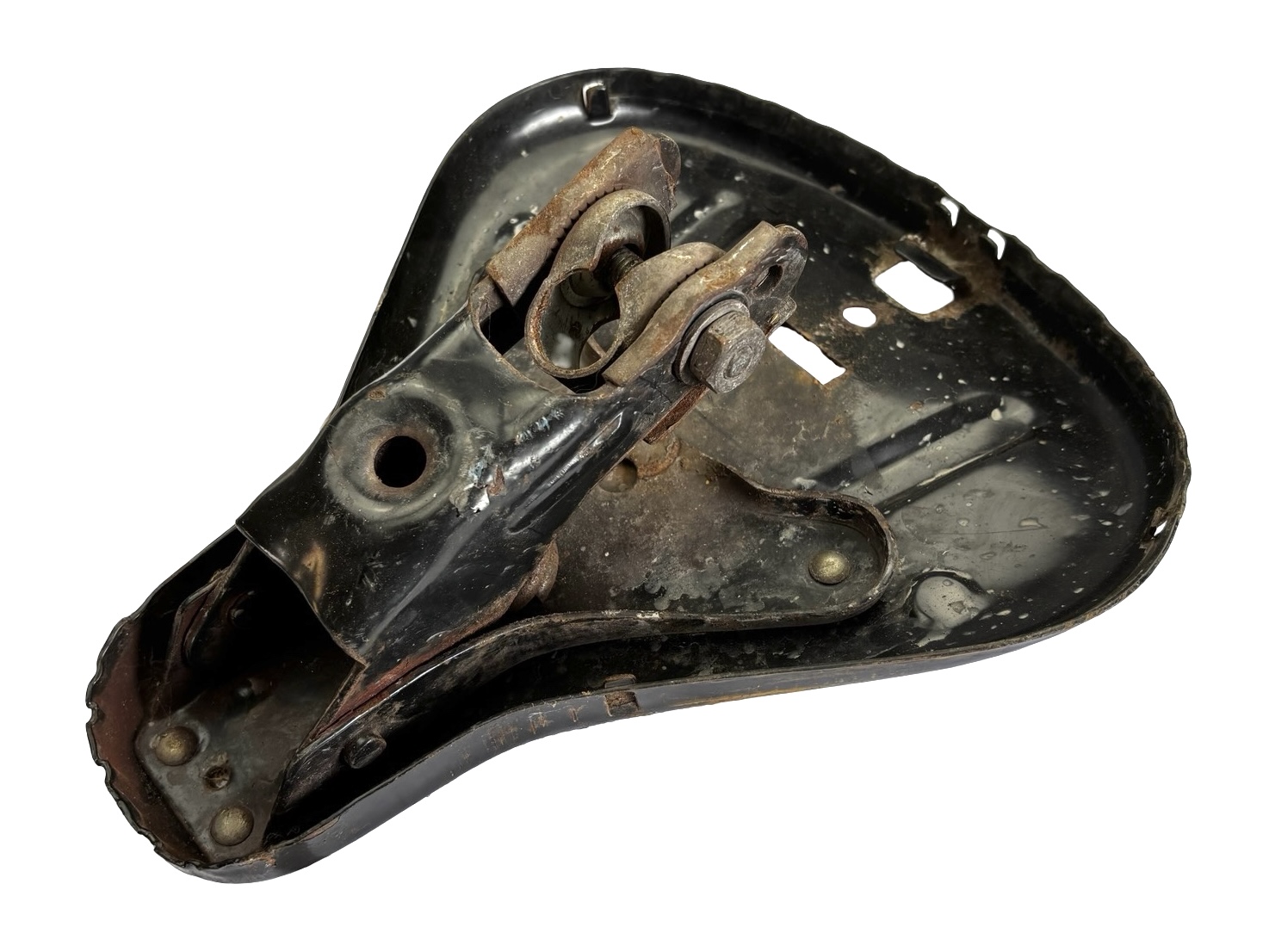 Sattel Rohmetall mit Feder Puch Maxi
