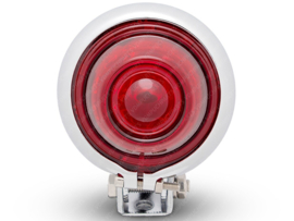 Taillight Chrome / Red Vintage Retro Caferacer style! LED Universal