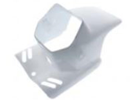Headlight Spoiler Plastic Square White Universal Puch Maxi