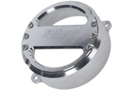 Vliegwieldeksel Fast Arrow Pro CNC Zilver Puch Maxi