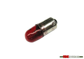 Lamp 12 Volt BA9 achterlicht rood (4 Watt)