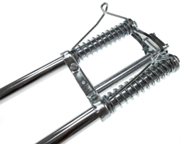 EBR Voorvork chopper 83cm met veren (Chroom)