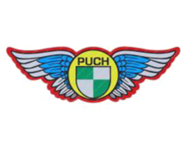 Aufkleber Rot / Weiß / Blau 180mm x 60mm Puch Flügel
