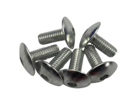 Schrauben Satz M6X15 Aluminium Silber 6 Stück