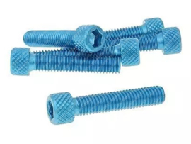 Bolt set Allen M6 x 30mm Anodized Blue 6-Pieces Universal