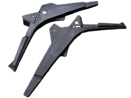 Zijkap set zwart Origineel! Puch Z-One / Manet / Korado