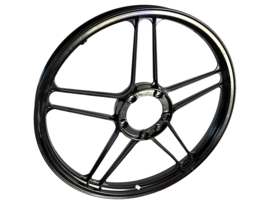 Stervelg 17 Inch 17 x 1.35 Gepoedercoat Zwart (RAL 9005) Origineel! Puch Maxi