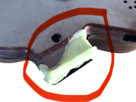 Luchtfilter Bakelieten Origineel! Oud Model tot 1965 Puch MV / VS / DS / VZ / Florida / Alabama / Etc