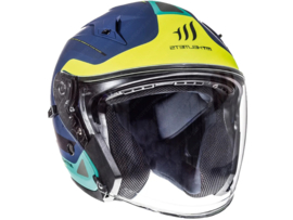 Helm Jet MT Avenue Crossroad Blau / Grün