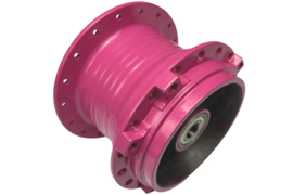 Hub Rear Spokewheel Powdercoated Pink (RAL 4010) Puch Maxi