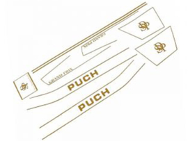 Aufkleber Satz Gold Komplett Puch Monza SDP