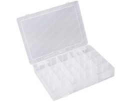 Sorting box Variabel Transparent 250mm x 185mm x 40mm