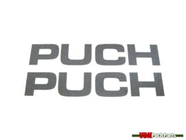 Tank sticker set Puch (Antraciet grijs)