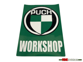 Workshop sticker Puch (English)