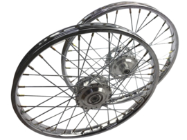 Spaakvelg set 17 Inch 1.20 Staal Italcerchio - Gepolijst A-Kwaliteit! Puch Maxi N