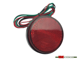 Reflector LED rond 60mm m6 bout rood